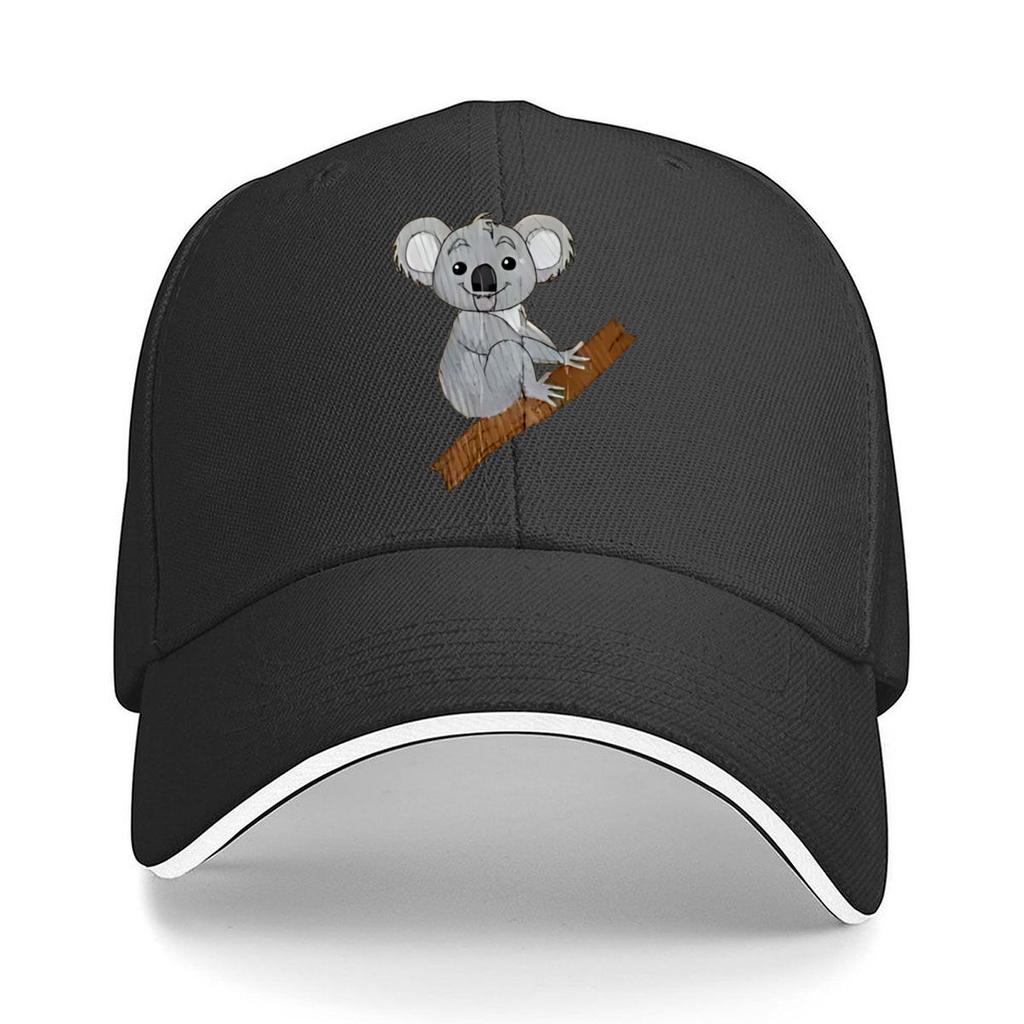 Cuddly Koala On Tree Branch Pattern Sandwich Baseball Cap For WoUnisexs Unisex FeUnisex Beach Dad Hat