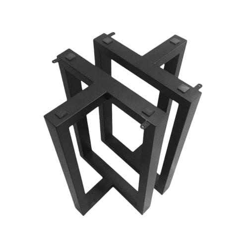 

Heavy-Duty Iron Table Leg Brackets for DIY Furniture, 40/50/60/70/80cm x 68cm High, Metal Table Leg Pairs for Coffee Tables, Meeting Tables, and Dinin