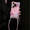 Smiley Face Is Suitable for Huawei P80 Mobile Phone Case P70 Makeup Bracket P60Pro Lanyard P50 Light Luxury P40 Anti-drop Case