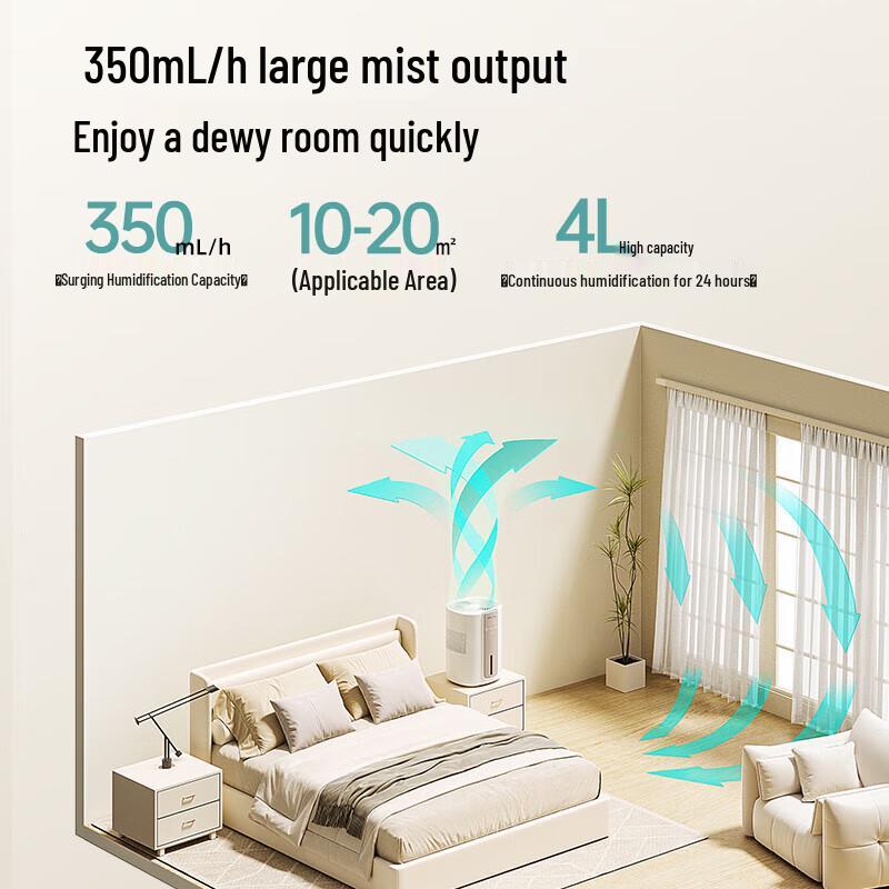 Bear JSQ-F40J1 Mist-Free Evaporative Humidifier CN plug (adapter included)