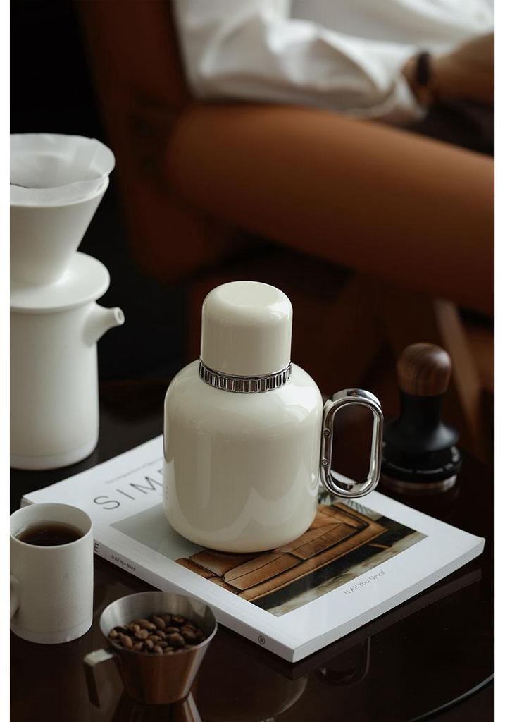 Oriental Pure Titanium Thermos Pot with Temperature Display - High-End White Tea Stewing Pot