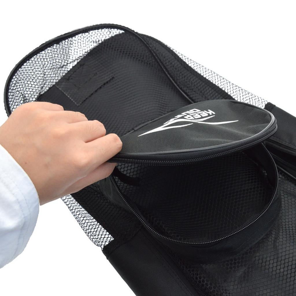 1Pcs  Diving Snorkeling Gear Bag Mesh Travel Backpack  Two-way Zip Storage Bag For Mask Fins Snorkel