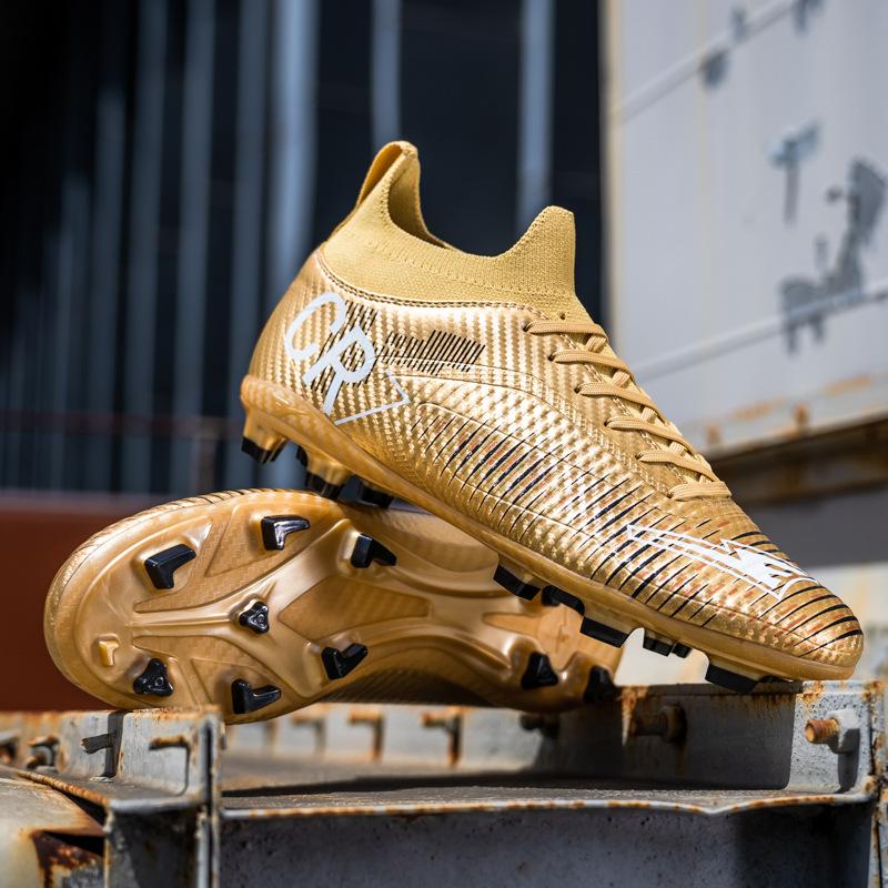 Adult Cr7 Football Shoes Men'S High-Top Ag Long Nails Student Broken Nails Game Training Broken Nails Football Shoes