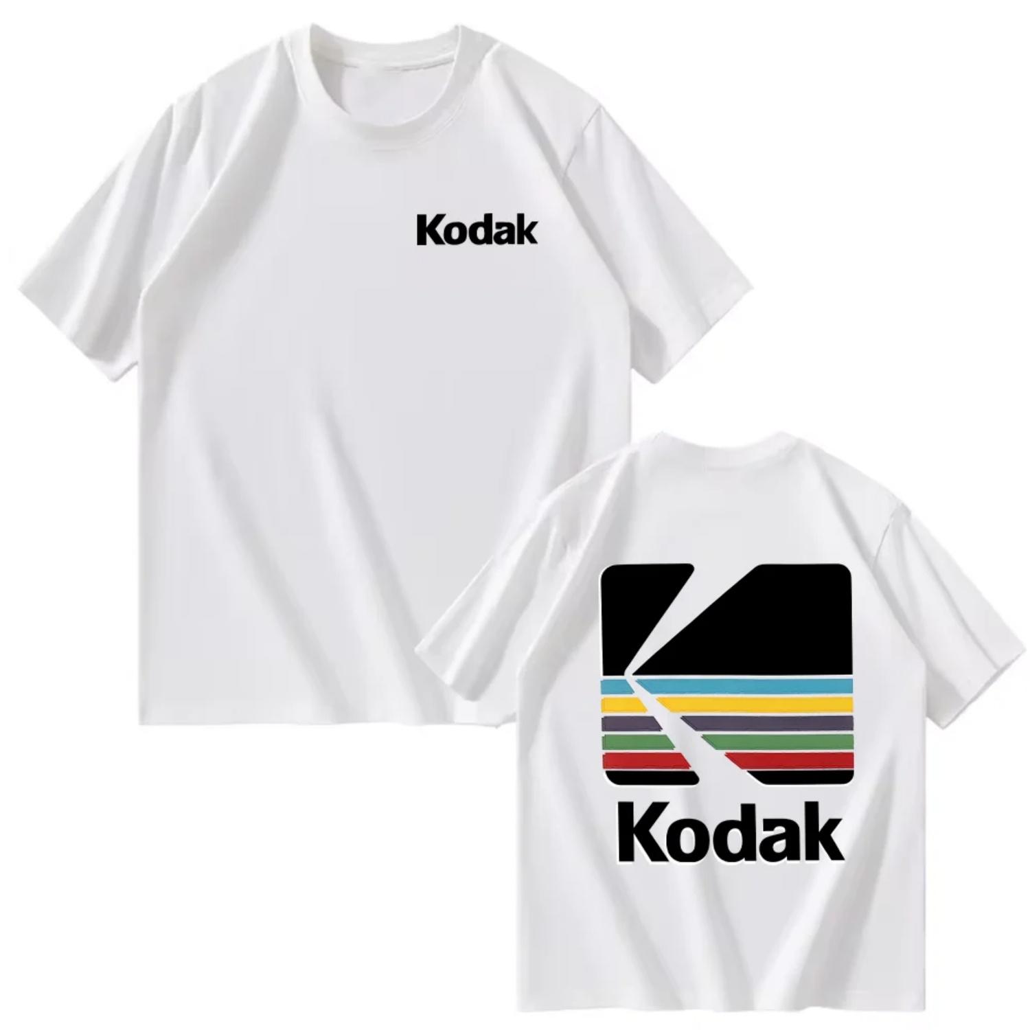 

Kodak Summer Brand Bestseller 100% Cotton Solid Color Versatile Men T-shirt Daily Casual Sweat-absorbing Breathable Short Sleeve S