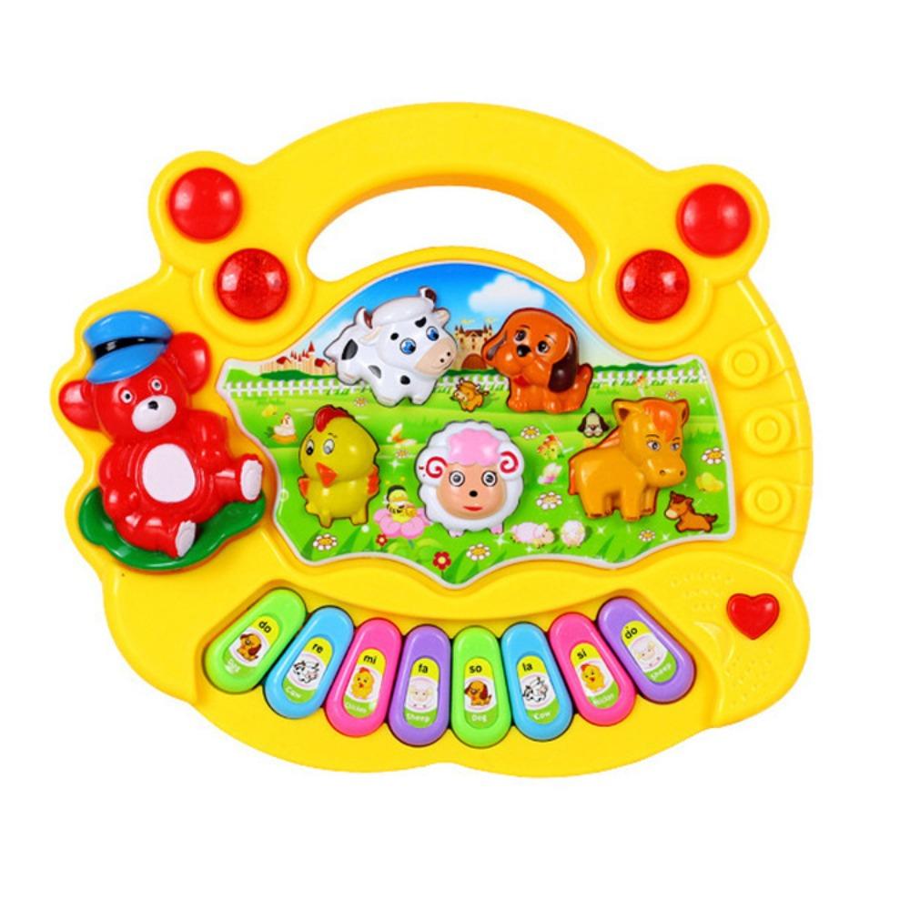Plastic Kids Piano Keyboard Toy Lights Sounds Kids Electronic Piano Toy  Children Preschool