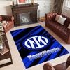 Inter Milan Customize Text Floor Rug Office Rug Suitable for Foyer Game Room Hallway Dormitory Antislip Carpet Decorate Offices Best for Christmas