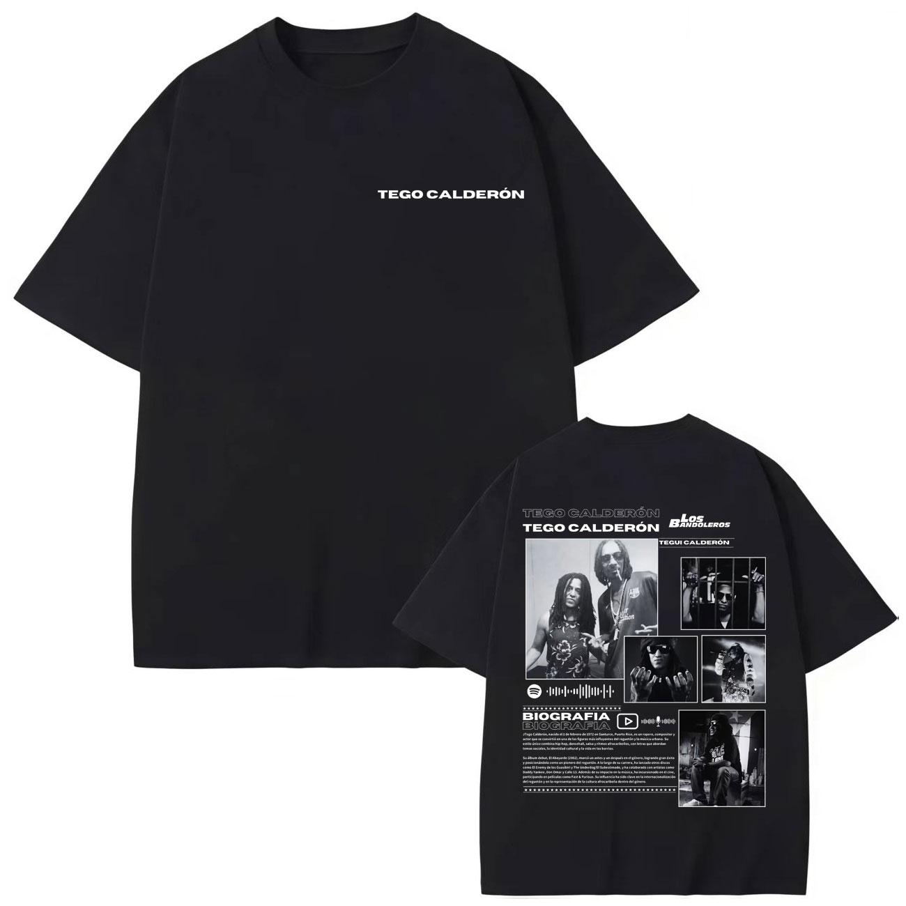 

Rapper Tego Calderon Merch T-shirt Men s Women s Hip Hop Vintage Short Sleeve T Shirts Summer Casual Oversized T-shirts S