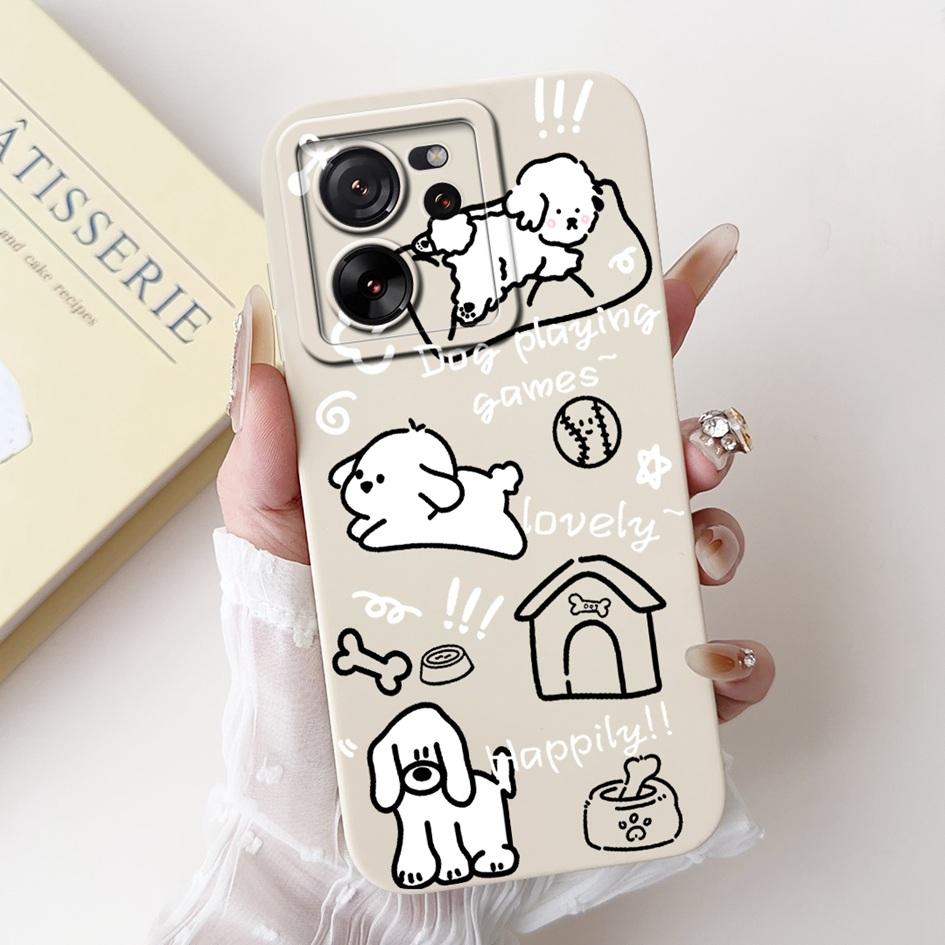 Für Xiaomi 13T 5G Hülle Mi 13T Pro Stoßfeste Abdeckung Niedlicher Panda Cartoon Mattes TPU Handyhülle Für Xiaomi 13T Mi13T Pro 13TPro Funda