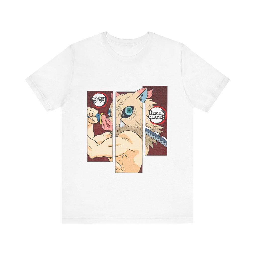 Hot Sale Anime Demon Slayer Hashibira Inosuke Graphic Print T-shirt Men Women Summer New Tee Streetwear Y2K Harajuku Fashion Loose Casual Oversize Top