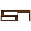 Corner Desk Brown Oak Effect 200 x 50 x 76 cm Particleboard