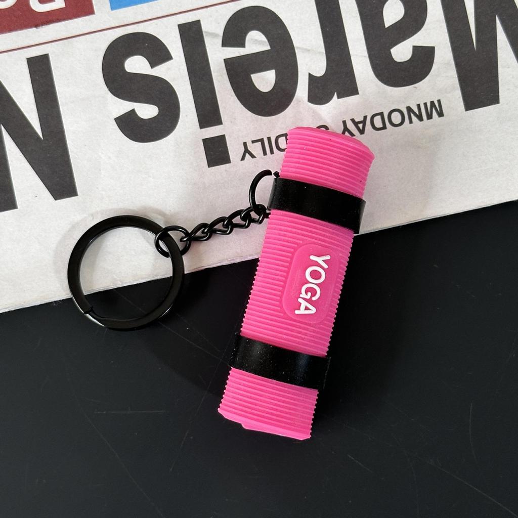 Fitness Series Gummi-Schlüsselanhänger: Hantel- & Kurzhantel-Anhänger für Geschenke