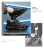 Mamba Black Warrior Men's Spring 2025 PU Mesh Breathable Running Shoes - Versatile Fashion Dad Sneakers
