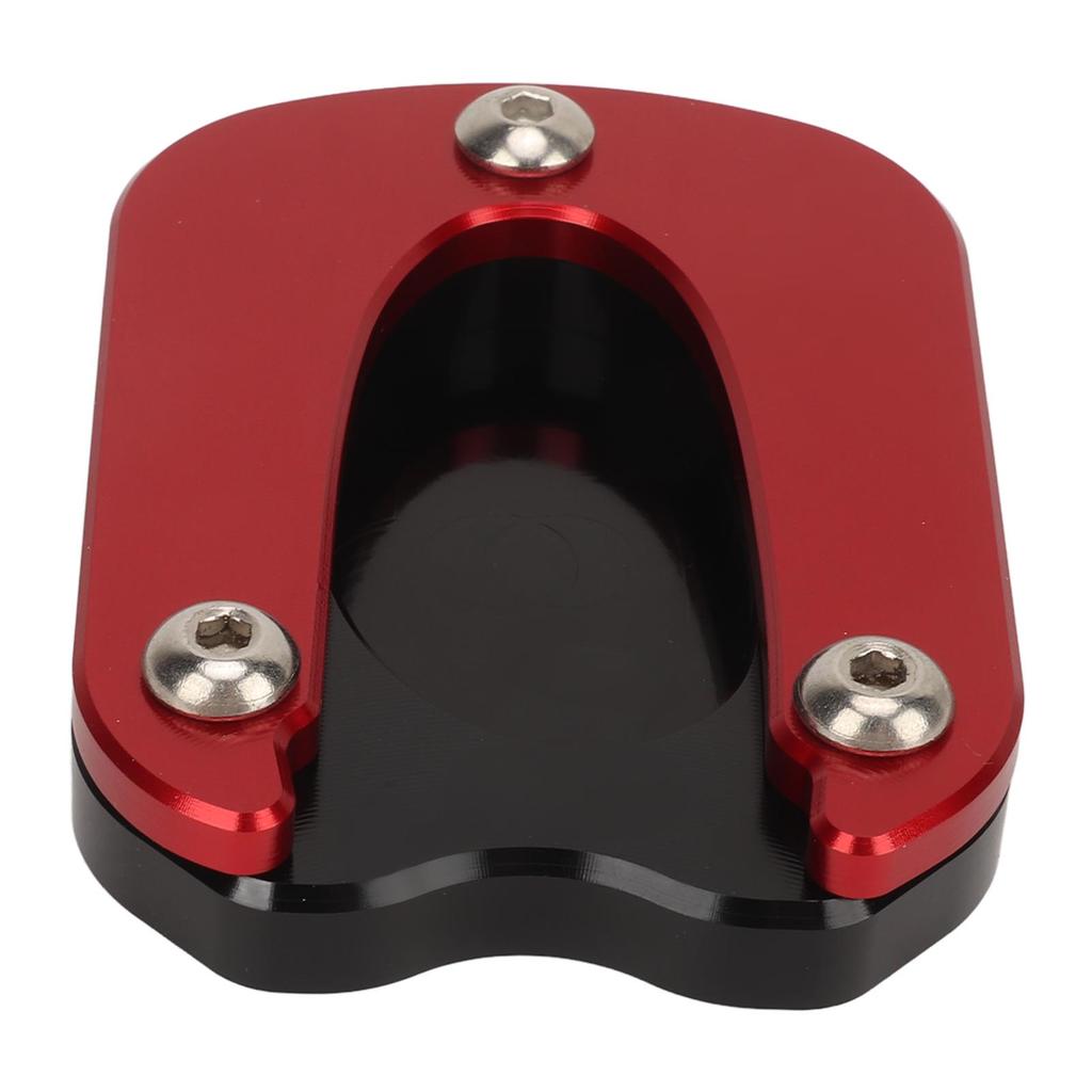 Motorcycle Kickstand Pad Aluminium Alloy Sidestand Foot Rest Replacement for Enfield Meteor 350 2021‑2023 Red