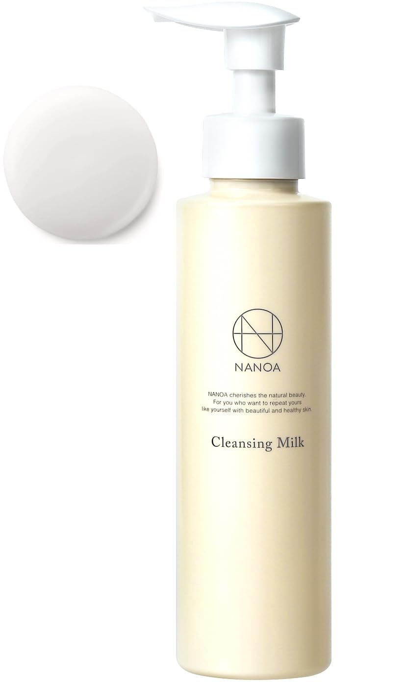NANOA Cleansing Milk, Doctor-Recommended Human Stem Cell Makeup Remover, No Double Cleansing Required, Contains Argan Oil, Hypoallergenic, Additive-Fr