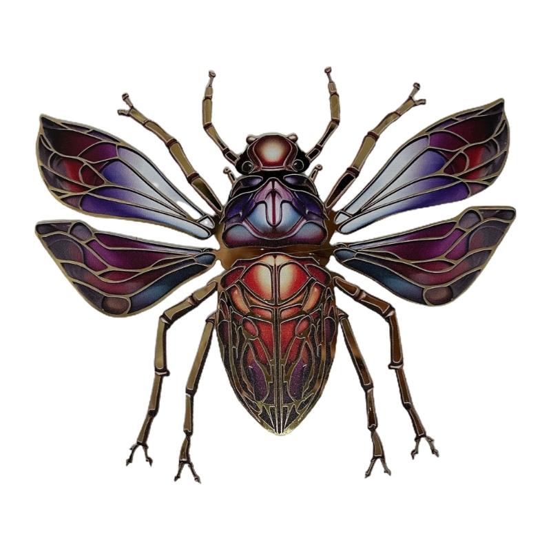 

Metal Beetles Sculpture Ornaments Hangings for Indoor Outdoor Home Garden Decor L