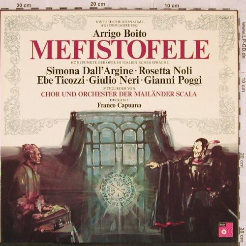 

LP Record ARRIGO BOITO FRANCO CAPUANA Mefistofele Hhepunkte Der Oper I 10223213 BASF 1975 Germany Classical Used