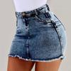 Sommer Mode Neu Allespassend Jeansrock Sexy Hüftbedeckend Jeansrock Rock Schlankmachend