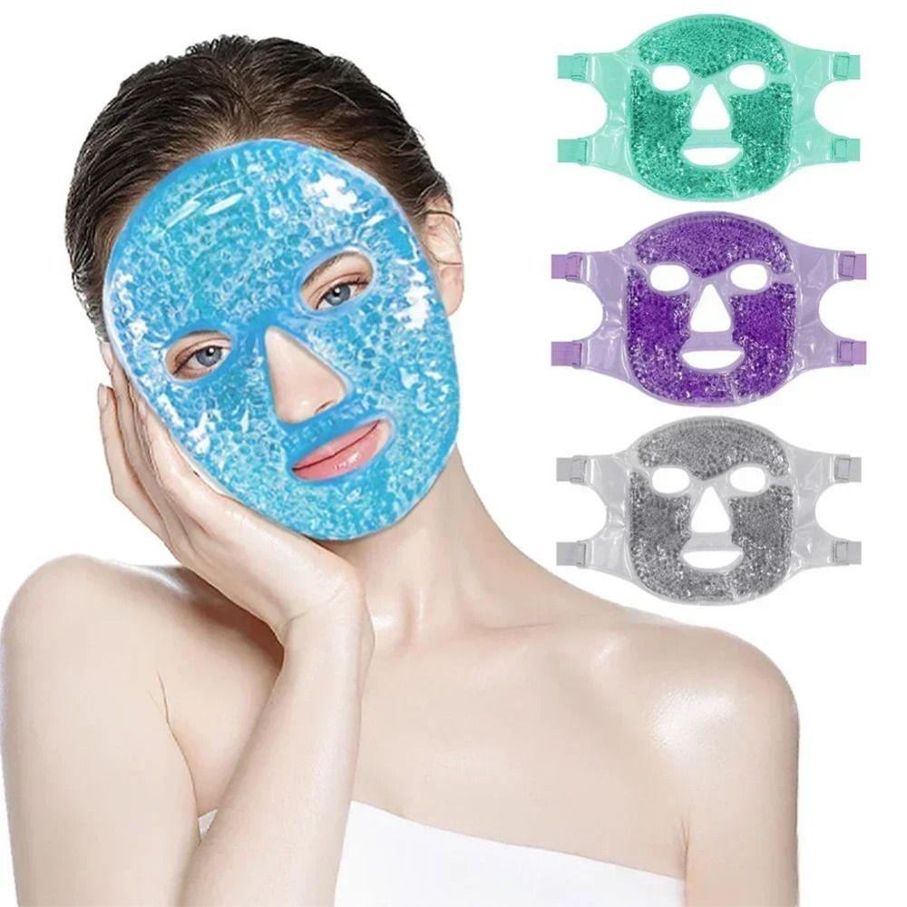 Cooling Massager Cooling Sleep Mask with Gel Ice Beads Gel Beads Eye Mask  Face Skin Care