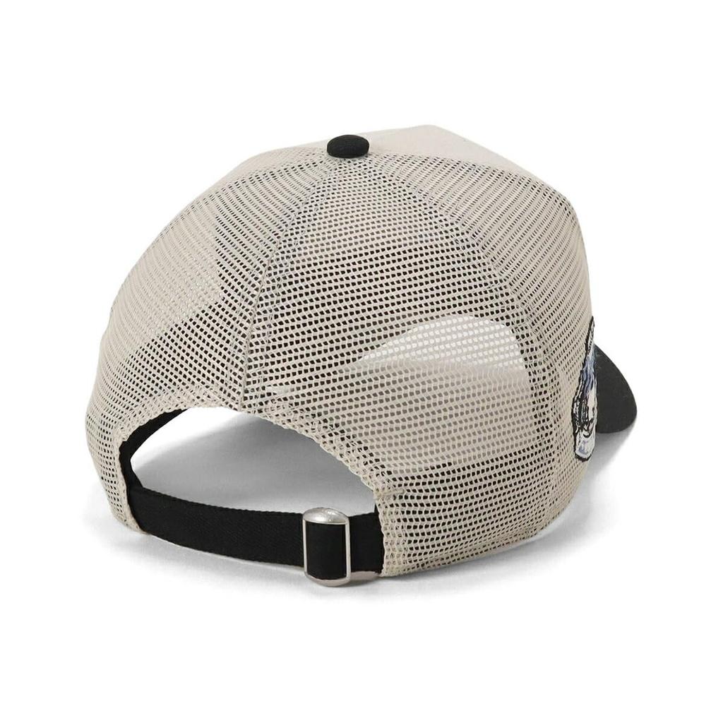 New Era MLB Mesh ONSPOTZ LA Free Trucker Cap with Black Side MLB Los Angeles Dodgers 9FORTYA-FRAME Cap, Exclusive, Stone/Black, Shipping, 9FORTY?