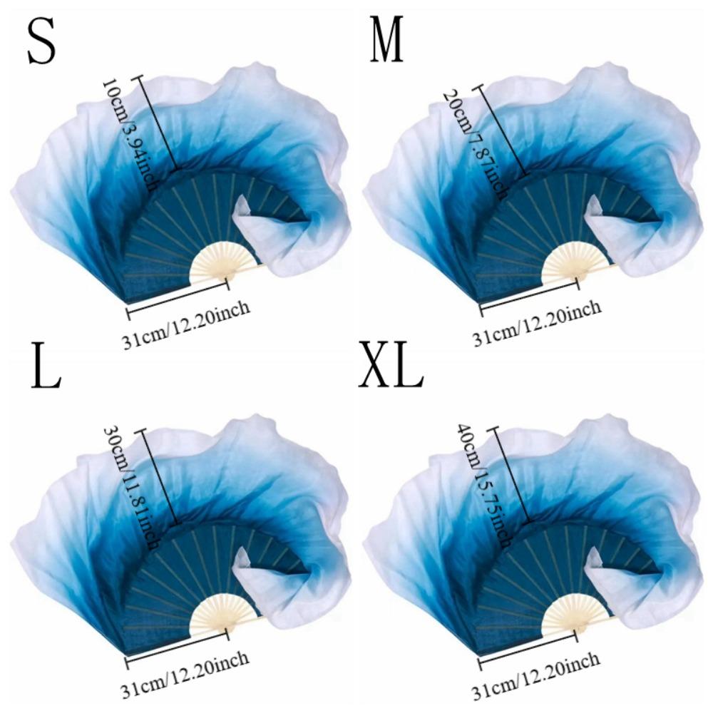 Hand Dye Classical Dance Fan Chinese Folding Fan Durable Hand Fan  Performance