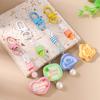 Cute Star Love Heart Keychain Women Girls Pear Beads Key Ring Pendants for Handbag Charms DIY Key Chain Jewelry Gifts