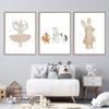 Boho Bear Elephant Rabbit Monkey Balloon Wall Art Canvas Painting Nordic Posters And Prints Wall Pictures Baby Kids Room Decor
