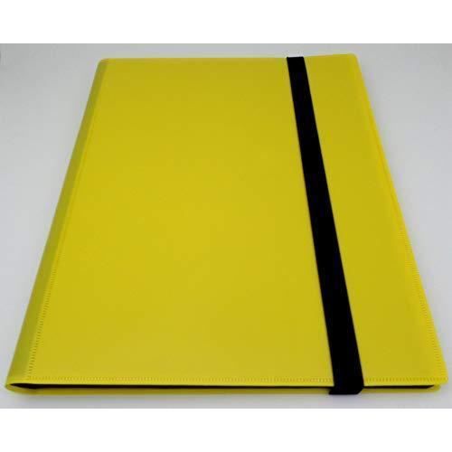 Docsmagic.De Pro-Player 9-Pocket Album Yellow - 360 Card Binder - MTG - PKM - YGO - Classeur pour Jeu de Cartes Jaune