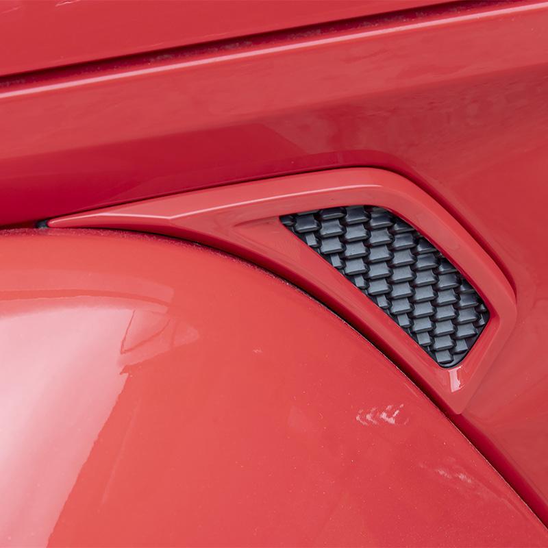 2ks Kryty ozdobných panelů bočních větracích otvorů na blatník auta Vhodné pro Jeep Wrangler JL JT 2018+ Kryty ozdobných panelů blatníků Auto příslušenství
