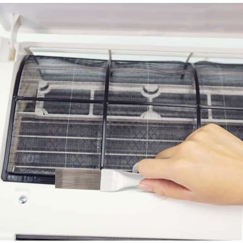 Air Conditioner Cleaning Kit, 2-Piece Cleaning Brush, Fin Comb, Condenser Fin Cleaner, Stainless Steel, Air Conditioner Fin Comb Cleaner, Dust Removal