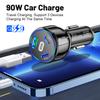 5 Ports 75w Car Charger Fast Charging Pd Qc3.0 Car Usb Charger Type C Phone Charger In Car For Iphone Xiaomi Huawei Samsung