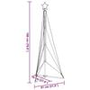 VidaXL Sapin de Noël à LED 363 LED blanc chaud 182 cm, lumière de Noël, lumière de Noël LED, lumière de Noël extérieure, 4016408