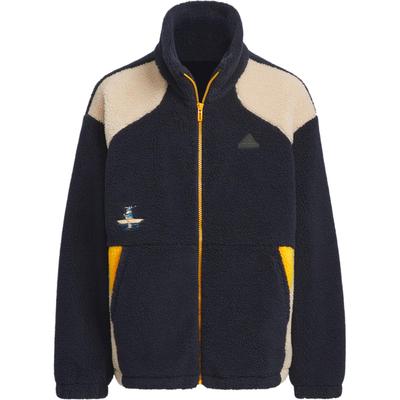 Sportswear FW24 Urban Outdoor Fleece Cartoon Character Sports Casual Loose Color Block Splicing Retro Stand Collar Jacket Kids Jackets JC9358