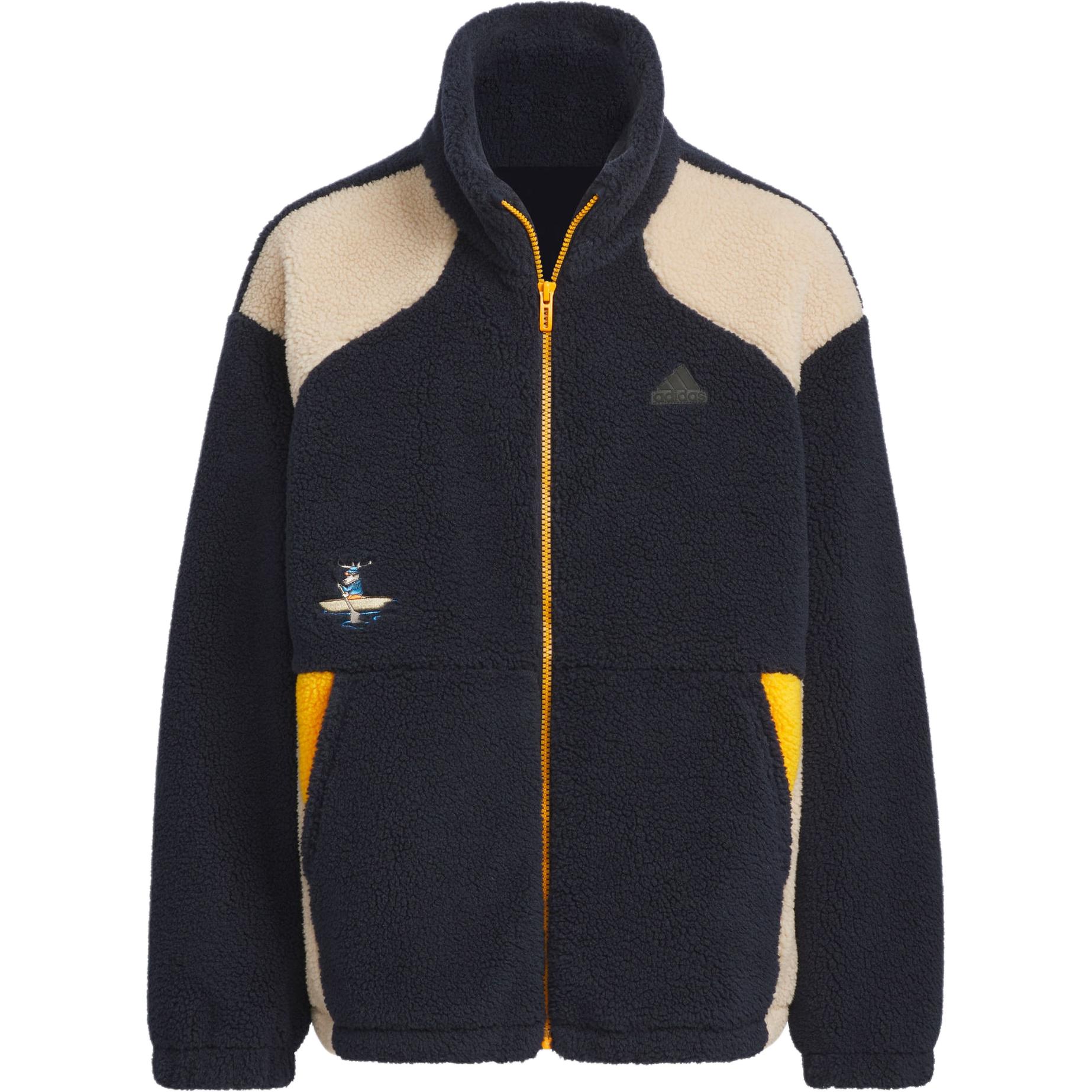 

Adidas Спортивная одежда ОС24 Городской Уличный Флис Мультяшный Персонаж Спортивный Повседневный Свободный Цветовой Блок Сшивание Ретро Воротник-стойка Куртка Детские куртки JC9358 116