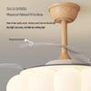 NuFeng Vintage Cream Style 42-inch Smart Invisible Ceiling Fan Lamp