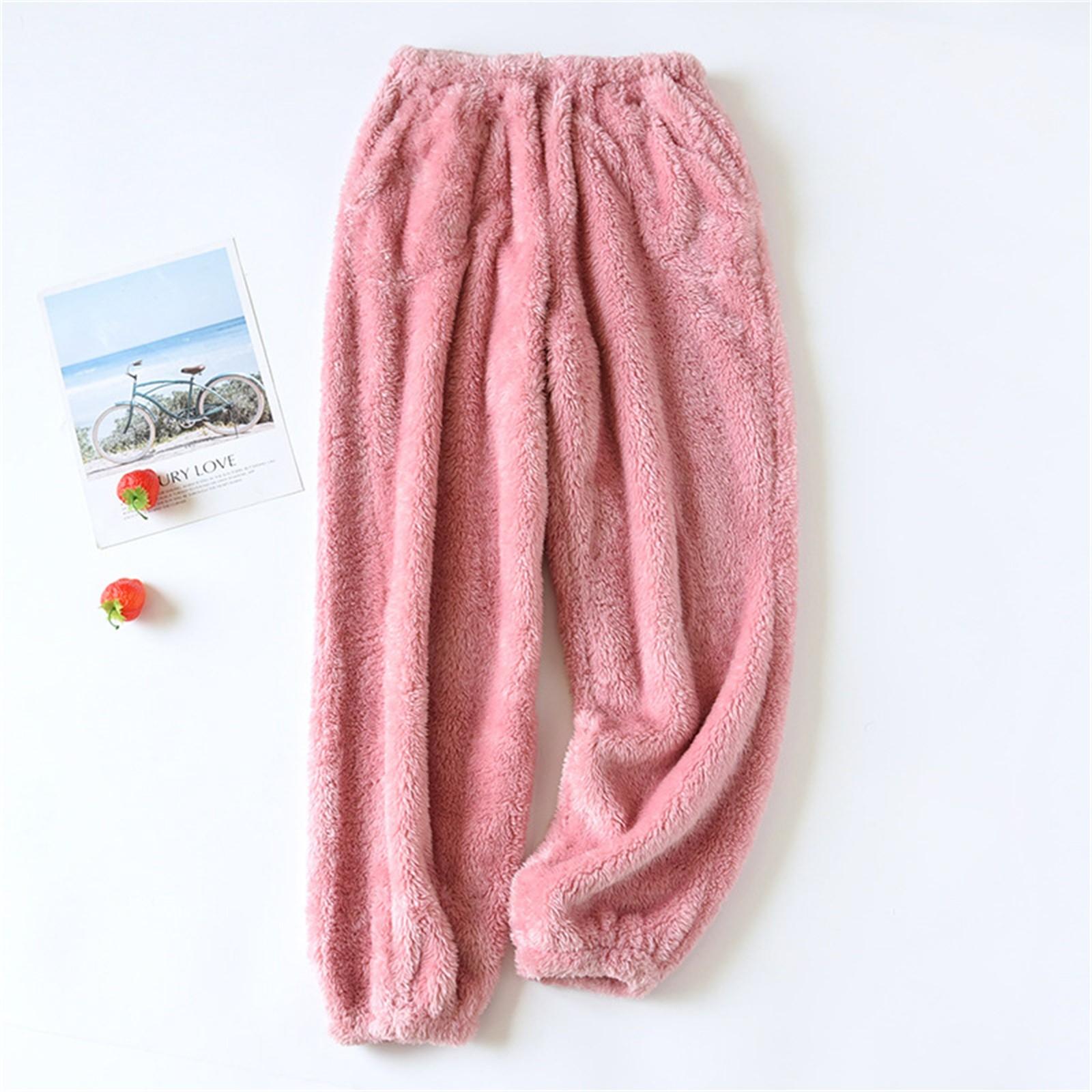 

Жіночі повсякденні прямі штани Однотонні повсякденні довгі штани з кишенями XL рожевий