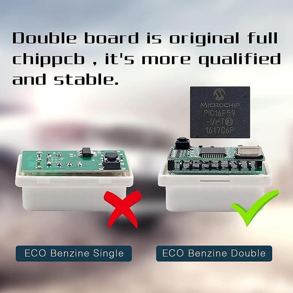 Car Fuel Saver, Professional Fuel Saving Device with OBD2 Protocol, Plug and Drive 15 Car Eco Pro Saver for Self-Propelled Drives, Long Travel