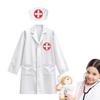 Children kids Pretend Play Game Simulation Doctor Nurse Coat Kindergarten Puzzle Set Role Playing Gifts for Kids Boys Girls