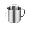 5pcs Stainless Steel Water Mug For Unbreakable Lightweight Camping Picnic Travel Milk Cup Drinking Container