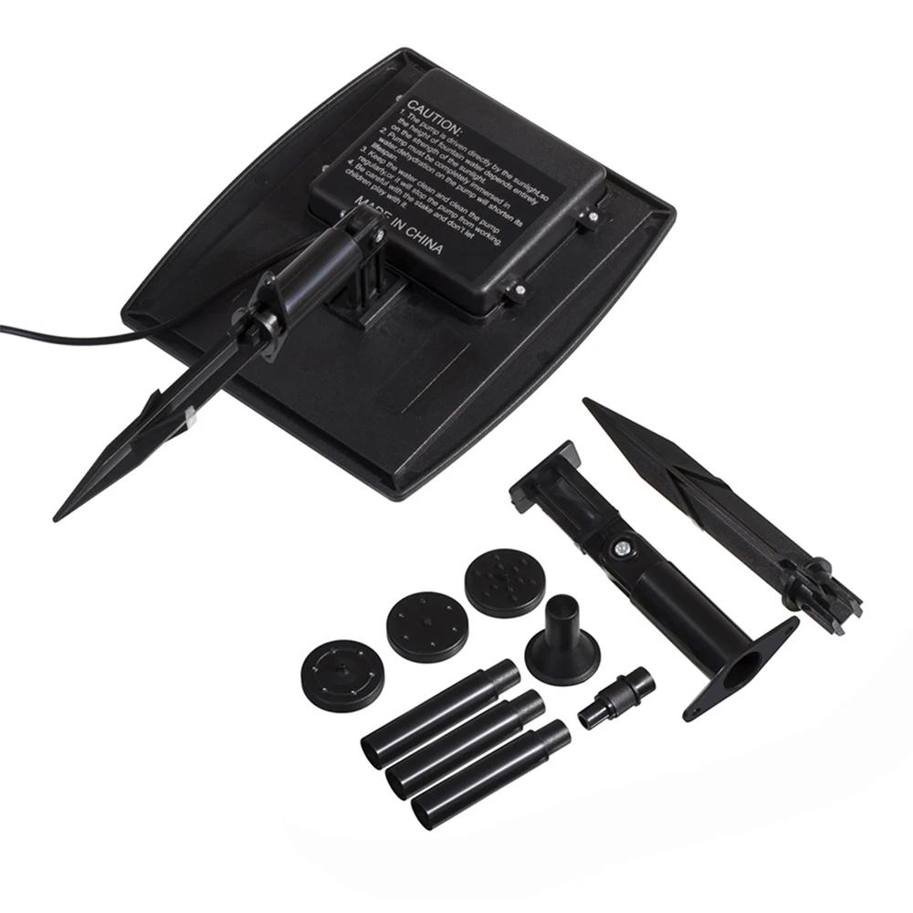 Solar Power Panel Landscape Pool Garden Fountains Pluggable Solar Power Decorative Fountain 9V 2.5W  Garden Fountains
