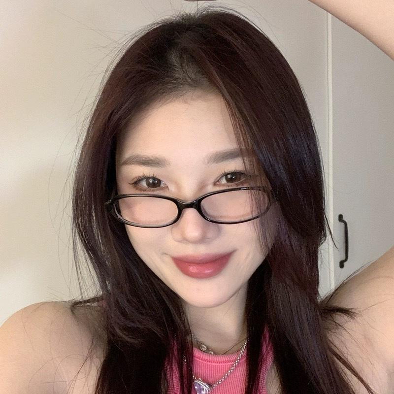 

Retro Red Green Square Frame Glass Eyewear Women Anti-blue Light Goggles Eyeglasses Harajuku Y2K Style Reading Spectacle Eyewear чорний