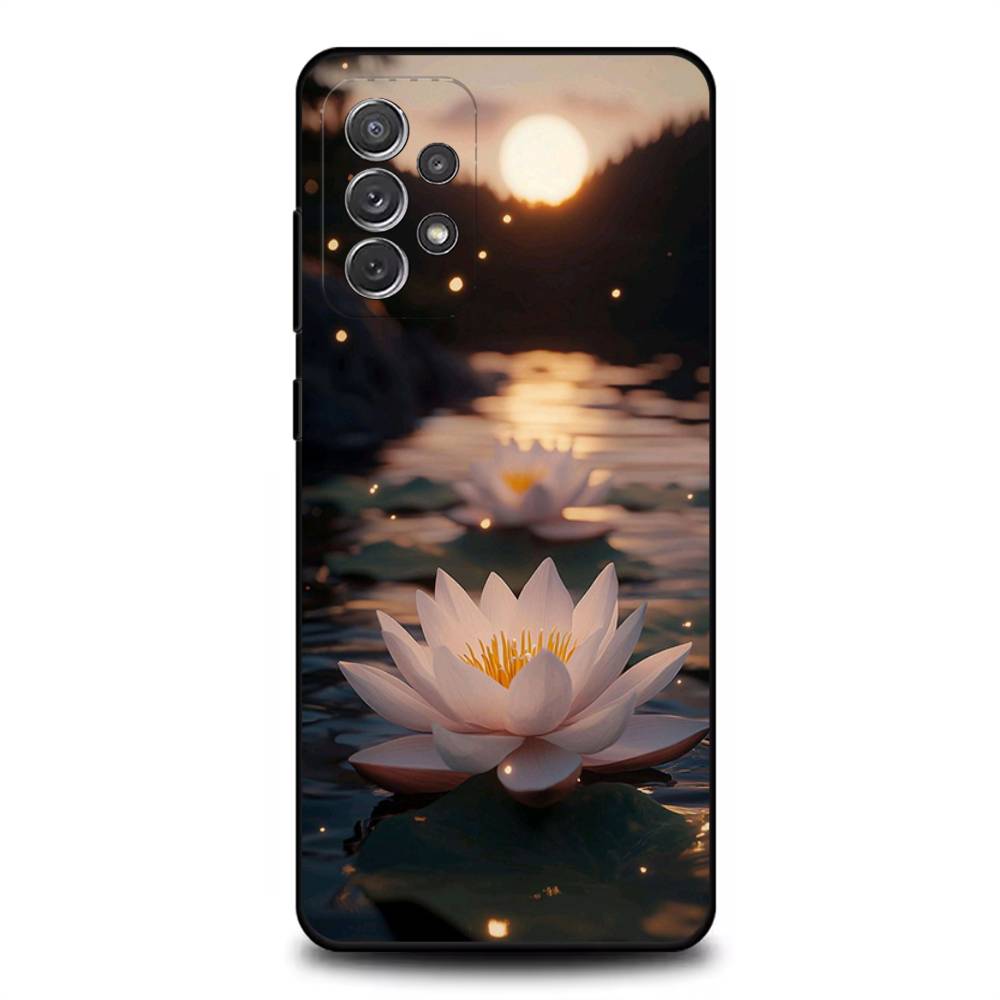 

Flower Of Life In Lotus Phone Case For Samsung S25,S24,S21,S22,S23,S30,Ultra,S20,Plus,Fe,Lite,Note,10,9,5G Black Cover Samsung S24fe