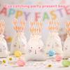 10 Stück Osterhasen Geschenktüten Wiederverwendbar Langlebig Ostereier Snack Aufbewahrungstaschen Hase Süßigkeitenbeutel für Snack Süßigkeiten Partygeschenk