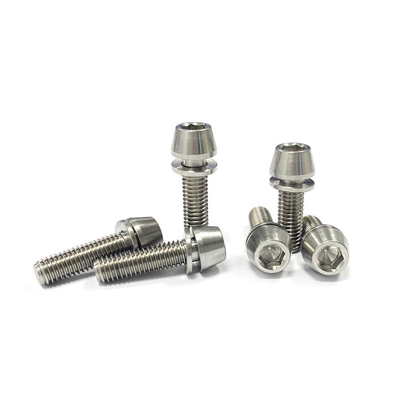 TC4 Titanium Alloy Anti-Drop M5 Bolt for Bicycle Brake & Thumb Shifter