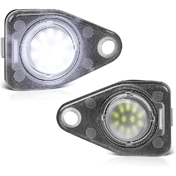 D-Lumina LED License Plate Light Tag Lamp Assembly For -UP Nissan Altima Sentra Rogue Versa, Powered By 18-SMD Xenon White LED Tag Lights, Pack Of 2