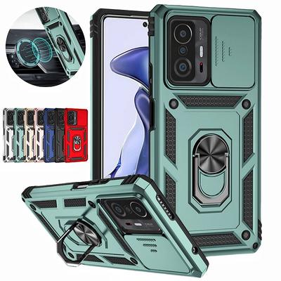 For Xiaomi 11T Pro Case Shockproof Armor Magnetic Holder Ring Funda For Xiomi Mi 11T 11 T Pro 11TPro Mi11T Lens Protector Cover