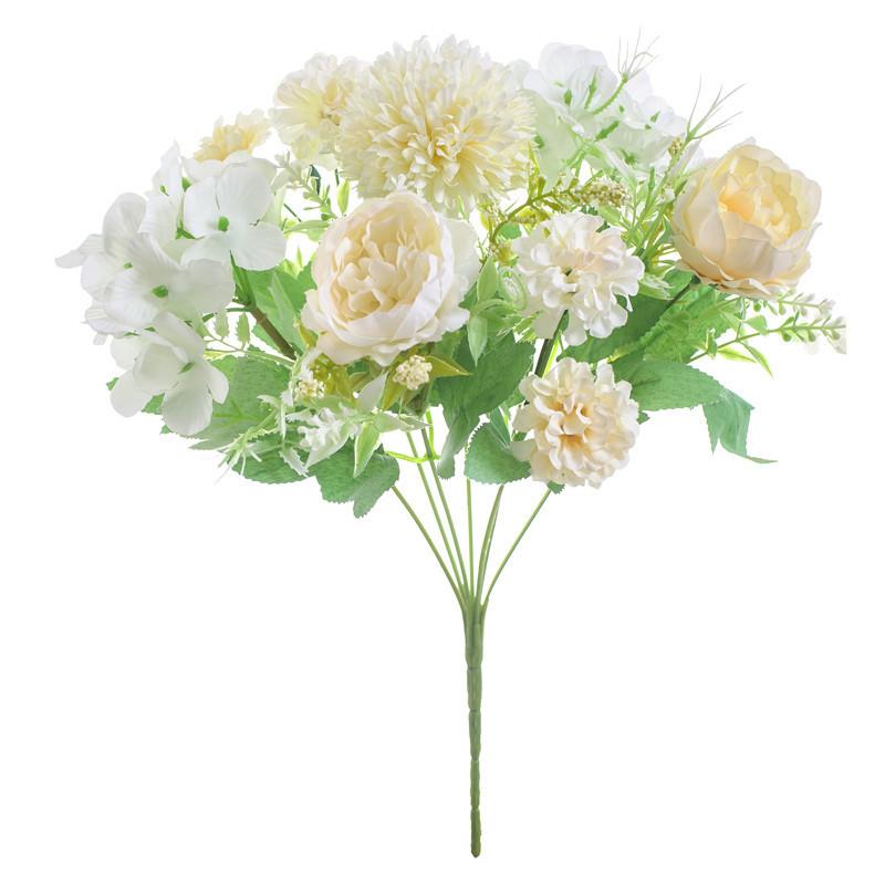 1/5pc Artificial Flower Silk Hydrangea Festival Decor Valentine's Day Home Room Garden Party Wedding Bridal Accessory Fake Peony