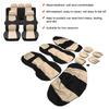 9pcs Auto Seat Cover Protector Set Breathable Dustproof Universal Accessory for 5Seats CarBeige