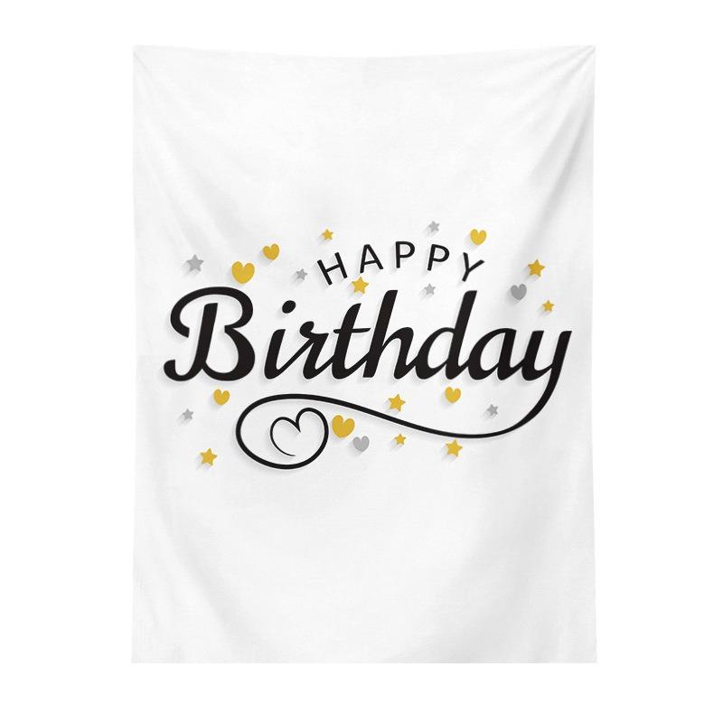 Birthday Party Hanging Cloth Home Wall Decoration Tapestry Office Living Room Tapestry