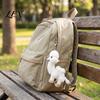 Decorative Bag Ornament Plush Camel Charm, Stuffed Pendant with Bead Hanging Accessory Chain, Animal Plushie Backpack Handbags Purse Decoration