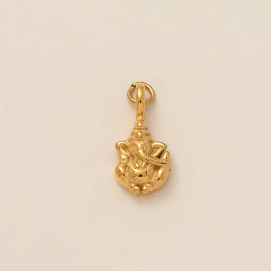 18K Gold Electroplated Stainless Steel Horseshoe Pendant for DIY Accessories